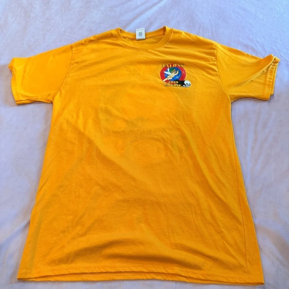 US Navy CWV-5  deployment tee. Men’s large Yellow Short Sleeve Tee